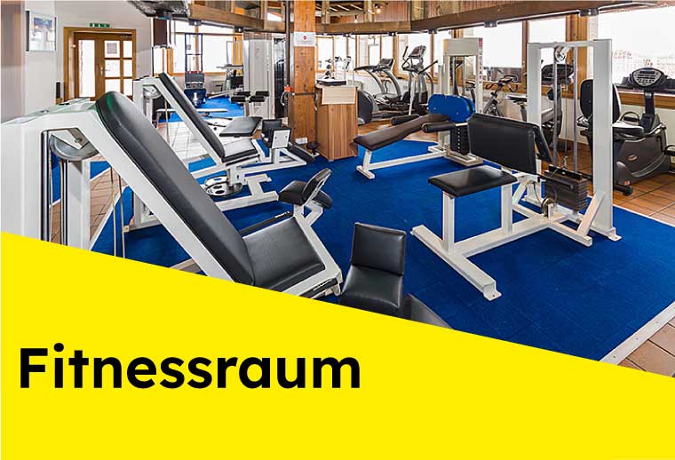 Fitnessraum im Sportzentrum in Grächen